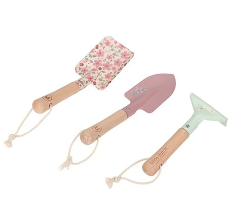 LD9110 SET ATTREZZI DA GIARDINO FAIRY GARDEN SET ATTREZZI ROSA LITTLE DUTCH
