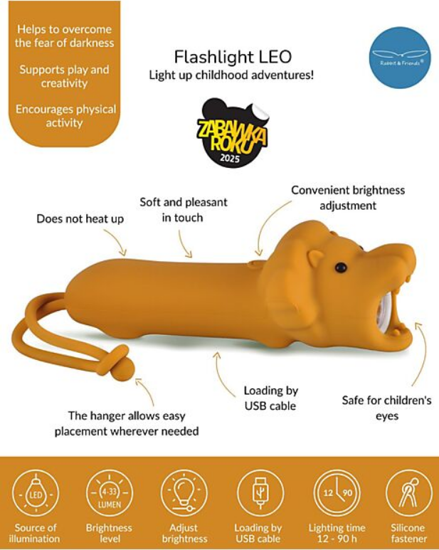 52-0083 TORCIA IN MORBIDO SILICONE LEONE LUMINOSITA' REGOLABILE