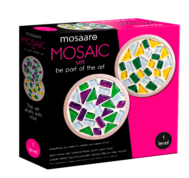 MA1001 MOSAIC SET COASTER (ROUND) LEVEL 1