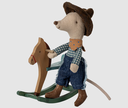 17-5103-00 TOPO COWBOY SUL CAVALLO A DONDOLO - LITTLE BROTHER