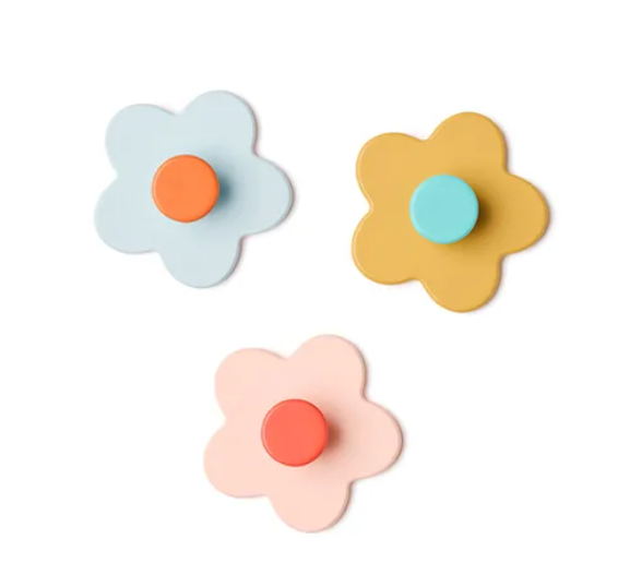 1000971 FIORI APPENDI ABITI - SET 3 PEZZI