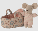 17-5004-00 TOPOLINO NEONATO NELLA CULLA ROSA
