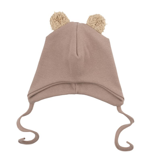 BERRETTO TEDDY TAG. 42/44 CON ORECCHIE ROSA ANTICO 64-42-147/143